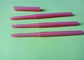 Diseño simple de la sola del labio del trazador de líneas del rosa impresión de seda auto principal impermeable del color